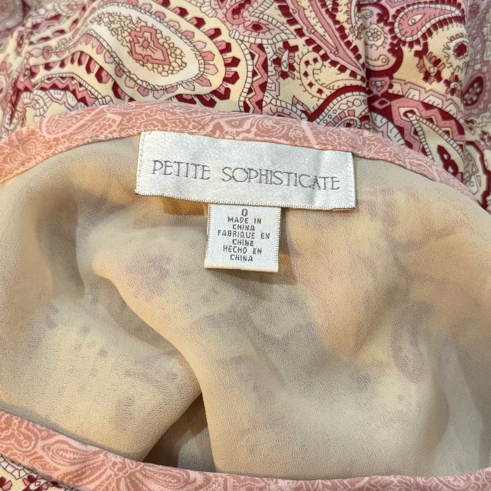 Petite Sophisticate Pink Paisley Skirt Set - Picture 6 of 6